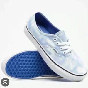 Vans Tie-Dye palace blue lace up shoes